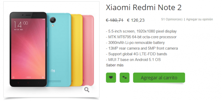 Imagen - 5 sitios d&oacute;nde comprar el Xiaomi Redmi Note 2