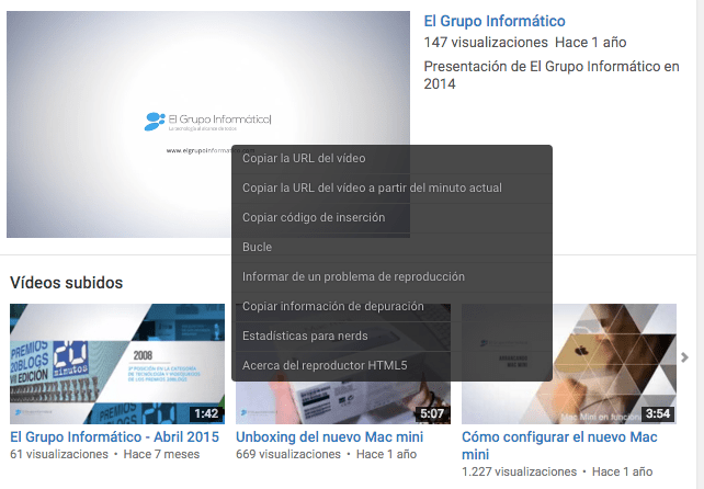 Imagen - YouTube ya permite reproducir un vídeo en bucle