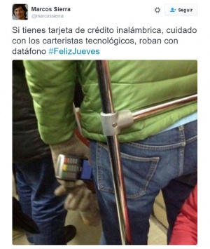 Imagen - Cuidado con los carteristas tecnológicos: usan un TPV para robarte de tu tarjeta