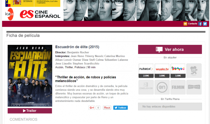 Imagen - El Gobierno lanza un buscador y comparador de pel&iacute;culas online