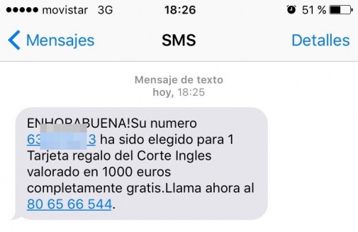 Imagen - Cuidado con la estafa que regala 1.000 euros en El Corte Inglés