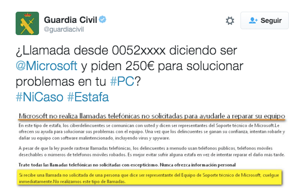 Imagen - Cuidado con las falsas llamadas de Microsoft que te piden 250 euros