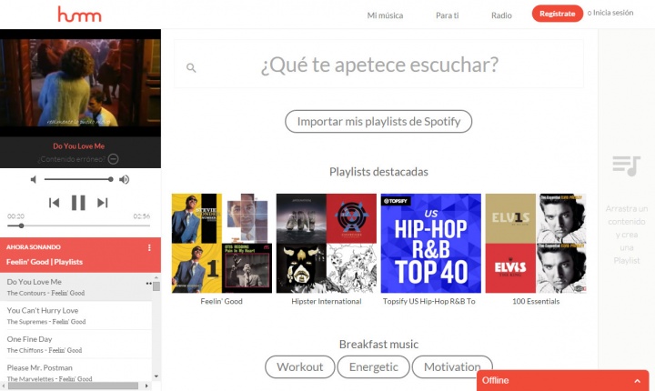 Imagen - Humm, el Spotify gratuito y legal