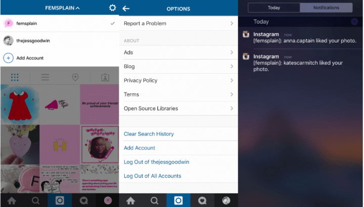 Imagen - Instagram ya permite múltiples cuentas en iOS