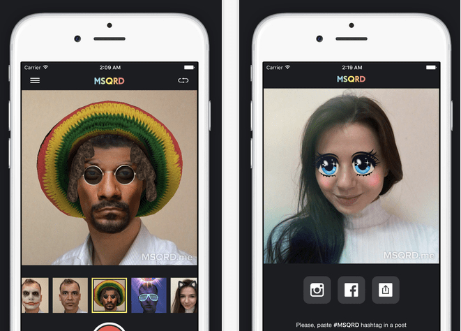 Imagen - MSQRD, la app para los selfies más graciosos