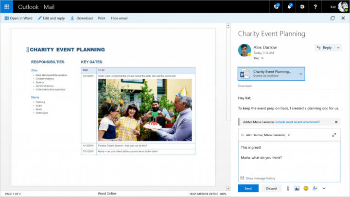 Imagen - Outlook.com mejora incluyendo menciones, complementos y más