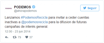 Imagen - Podemos ha sido descubierto haciendo spam político en Twitter