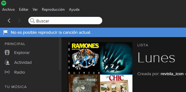 Imagen - Spotify sufre una ca&iacute;da parcial