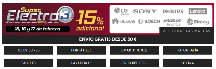 Imagen - El Corte Ingl&eacute;s vuelve a celebrar S&uacute;per Electro 3