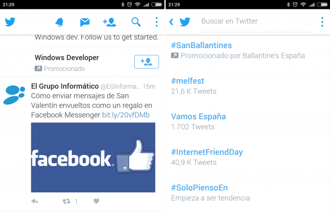Imagen - Twitter ahora es de color blanco en el m&oacute;vil