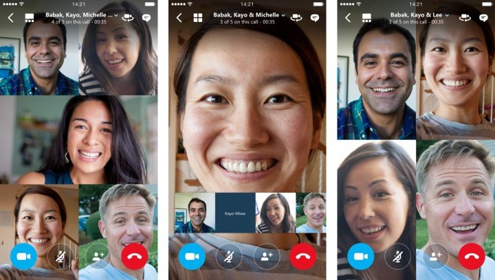 Imagen - Las videollamadas grupales llegan a Skype para iOS y Android