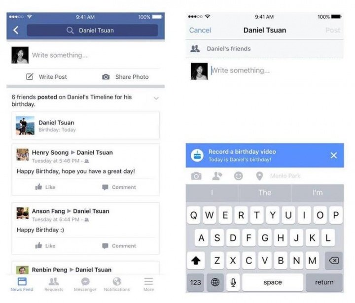 Imagen - Los v&iacute;deos de cumplea&ntilde;os llegan a Facebook
