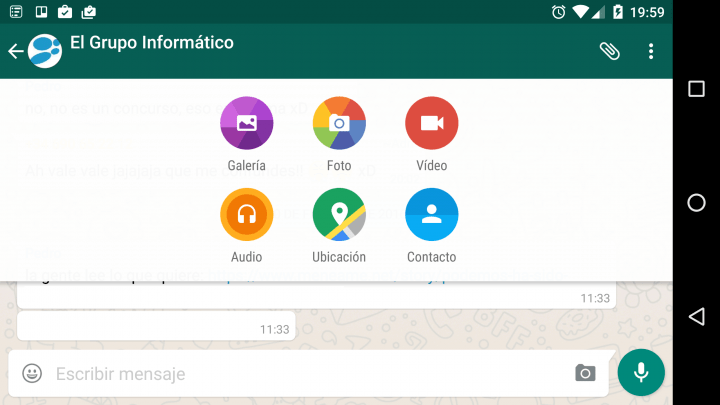 Imagen - WhatsApp 2.12.483 permite compartir desde MEGA