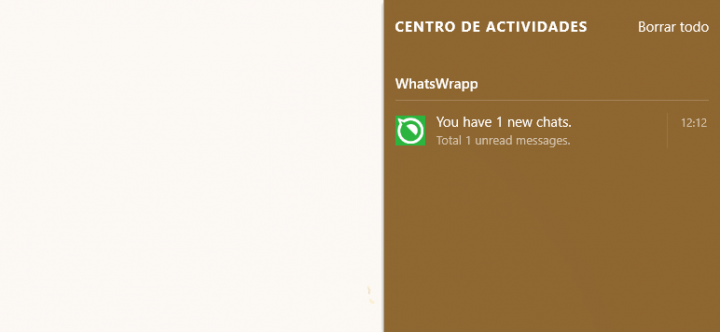 Imagen - Recibe notificaciones de WhatsApp en Windows 10 con WhatsWrapp