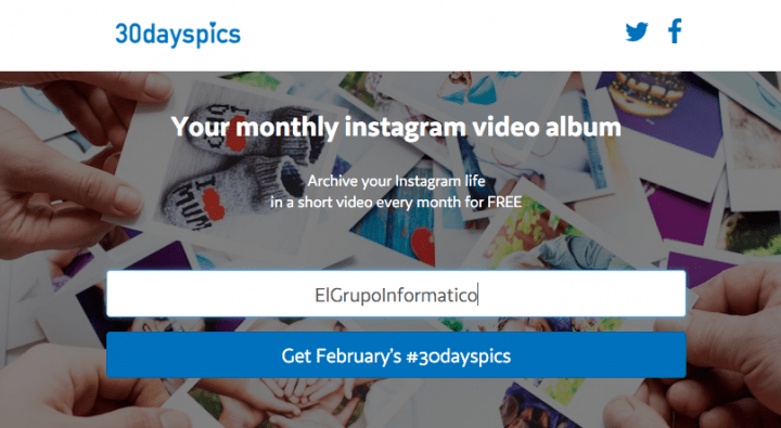 Imagen - 30dayspics, crea un álbum con las últimas 30 fotos de Instagram