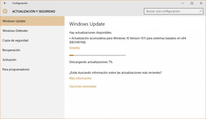 Imagen - La actualización KB3140768 falla al instalarse en Windows 10