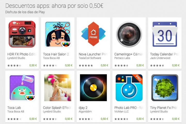 Imagen - Google Play en oferta: juegos y apps a 50 c&eacute;ntimos
