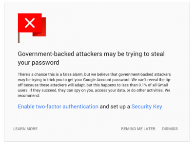 Imagen - Gmail te avisará si un gobierno intenta espiarte