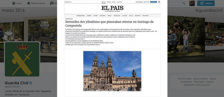 Imagen - Corre un bulo sobre un &quot;atentado en Santiago&quot; por WhatsApp