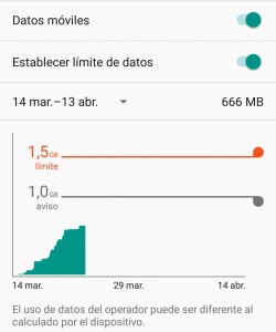 Imagen - Cómo configurar la advertencia de datos en Android