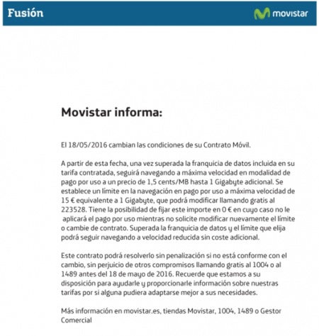 Imagen - Movistar Fusión cobrará el exceso de datos a las tarifas móviles