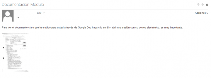 Imagen - Cuidado con correos con adjuntos de Google Drive