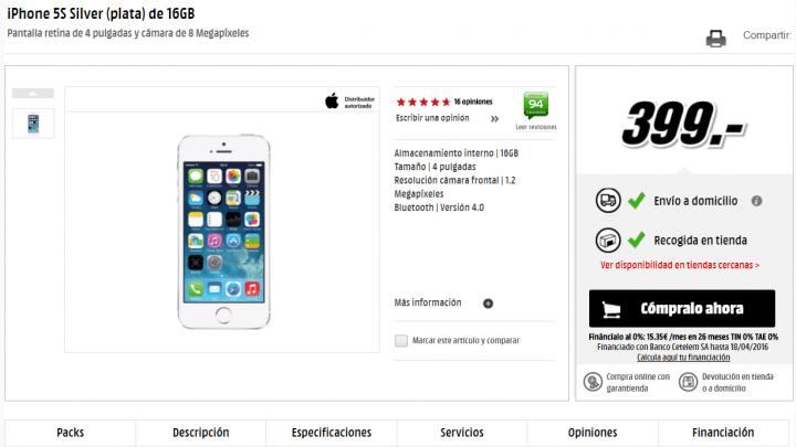 Imagen - D&oacute;nde comprar el iPhone 5s