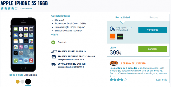 Imagen - D&oacute;nde comprar el iPhone 5s