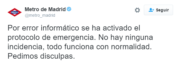 Imagen - Un error inform&aacute;tico desaloja el Metro de Madrid