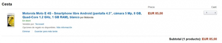 Imagen - Motorola Moto E en oferta por menos de 90 euros