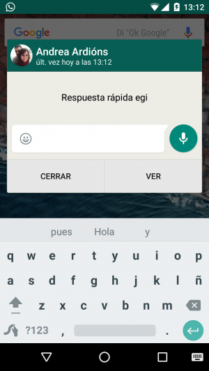 Imagen - WhatsApp 2.12.560 trae la respuesta rápida para todos