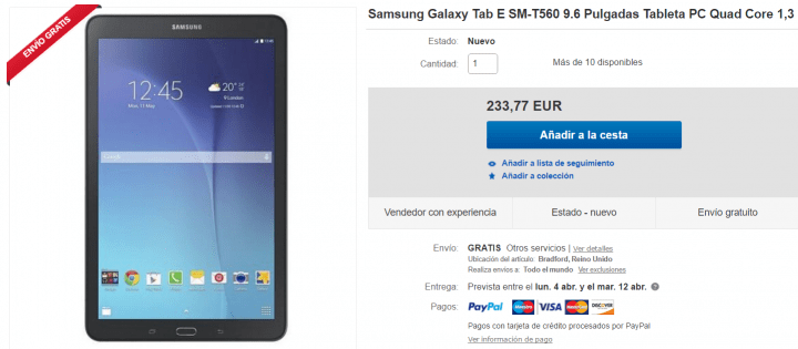 Imagen - 5 tiendas d&oacute;nde comprar la Samsung Galaxy Tab E