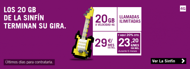 Imagen - Vuelve la tarifa SinFín de Yoigo con 20 GB