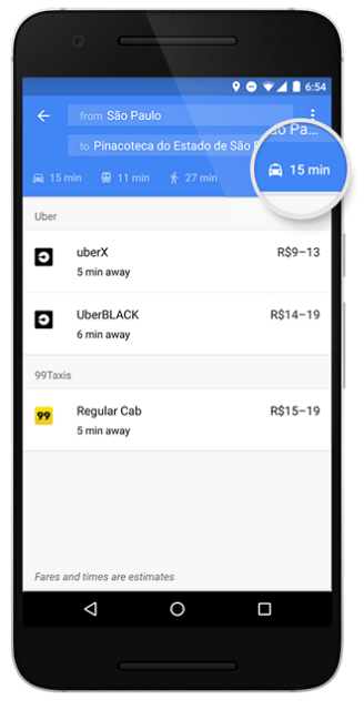 Imagen - Google Maps añade la pestaña &quot;Taxi&quot;