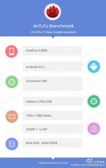 Imagen - OnePlus 3 filtrado, conoce los detalles