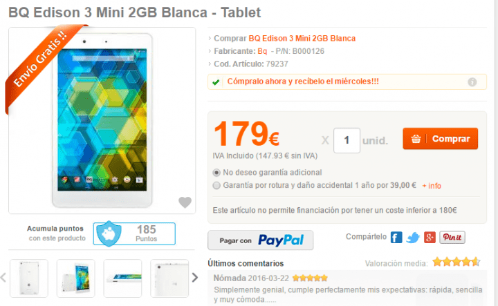 Imagen - D&oacute;nde comprar la bq Edison 3 Mini