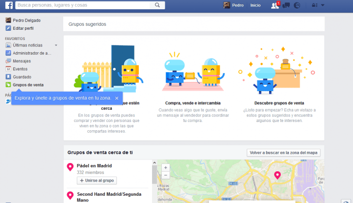 Imagen - Facebook lanza Grupos de Venta, para comprar o vender a personas cerca de ti