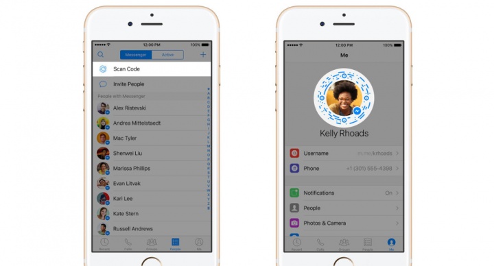 Imagen - Facebook Messenger añade códigos QR, nombres de usuario y enlaces directos