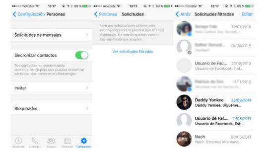 Imagen - Facebook Messenger oculta mensajes en un men&uacute; secreto