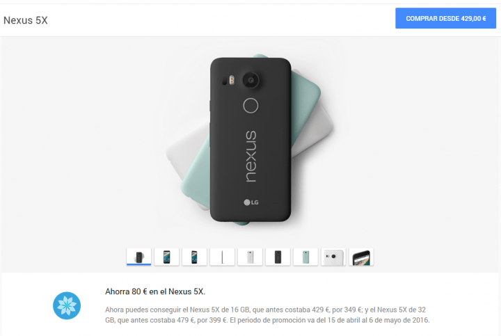 Imagen - Oferta: Nexus 6P por menos de 500 euros y Nexus 5X desde 349 euros