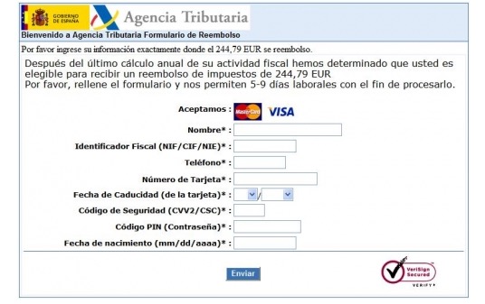 Imagen - Se extiende un nuevo phishing de la declaración de la Renta