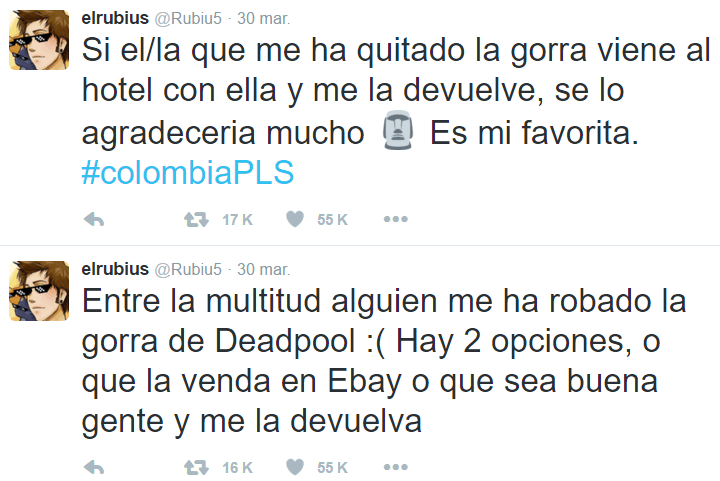 Imagen - El Rubius pide ayuda en Twitter para recuperar su gorra favorita