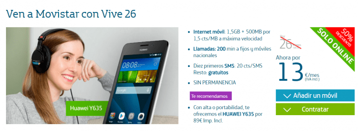Imagen - Las tarifas Vive de Movistar costar&aacute;n la mitad de precio los tres primeros meses