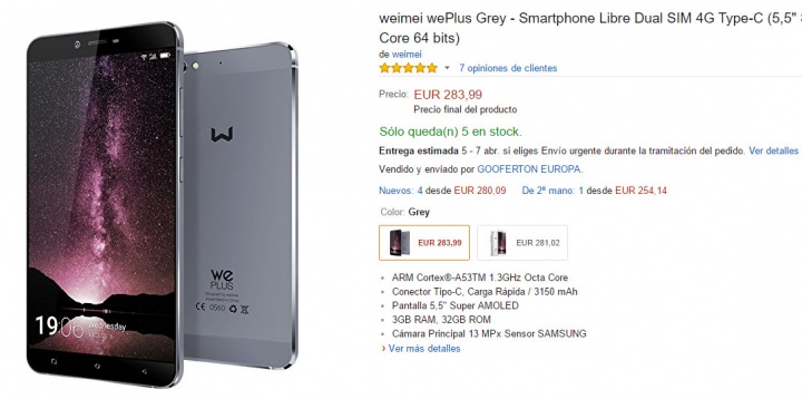 Imagen - D&oacute;nde comprar el Weimei We Plus