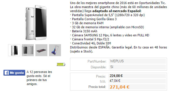 Imagen - D&oacute;nde comprar el Weimei We Plus