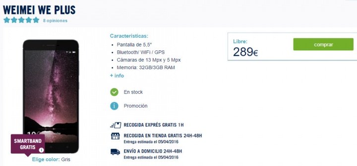 Imagen - D&oacute;nde comprar el Weimei We Plus