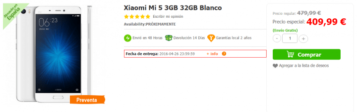 Imagen - 7 sitios para comprar el Xiaomi Mi5 desde España
