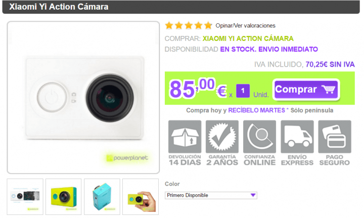 Imagen - Dónde comprar la Xiaomi Yi Action