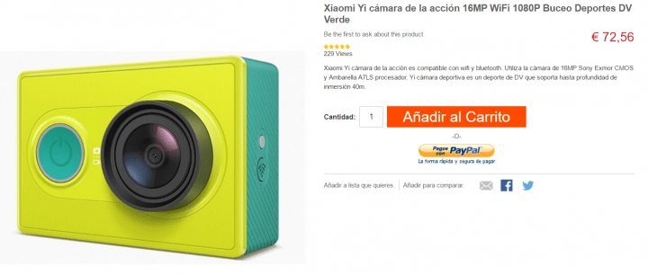 Imagen - Dónde comprar la Xiaomi Yi Action