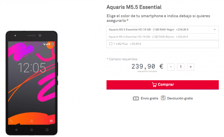 Imagen - bq Aquaris M5.5 Essential, el nuevo smartphone de bq